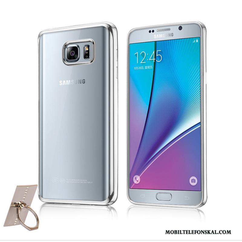 Samsung Galaxy Note 5 Mjuk Plating Skal Guld Stjärna Mobil Telefon Transparent