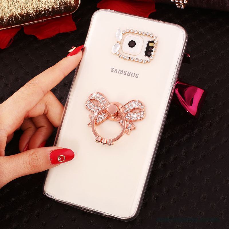 Samsung Galaxy Note 5 Skal Fodral Silikon Vit Skydd Mobil Telefon Stjärna