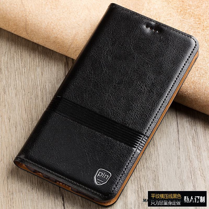 Samsung Galaxy Note 5 Skal Mobil Telefon Äkta Läder Läderfodral Stjärna Skydd Mörk Täcka