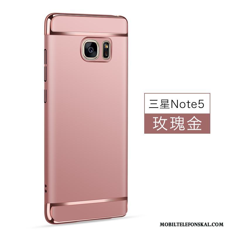 Samsung Galaxy Note 5 Skal Ny Lätt Och Tunt Fodral Stjärna Rosa Guld Nubuck