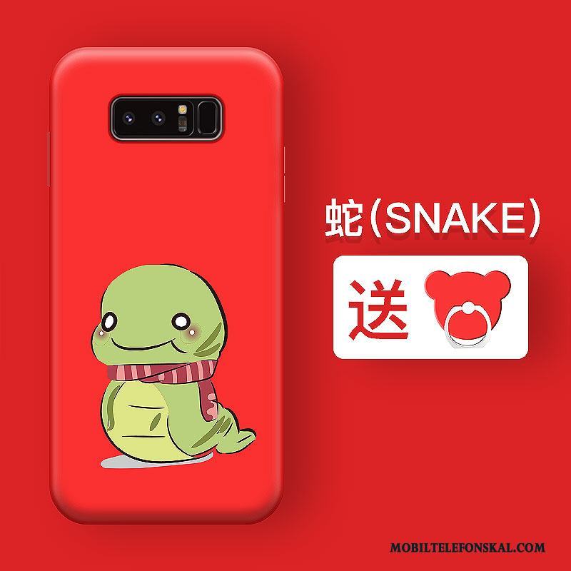 Samsung Galaxy Note 5 Skal Silikon Kreativa Röd All Inclusive Personlighet Mjuk Trend