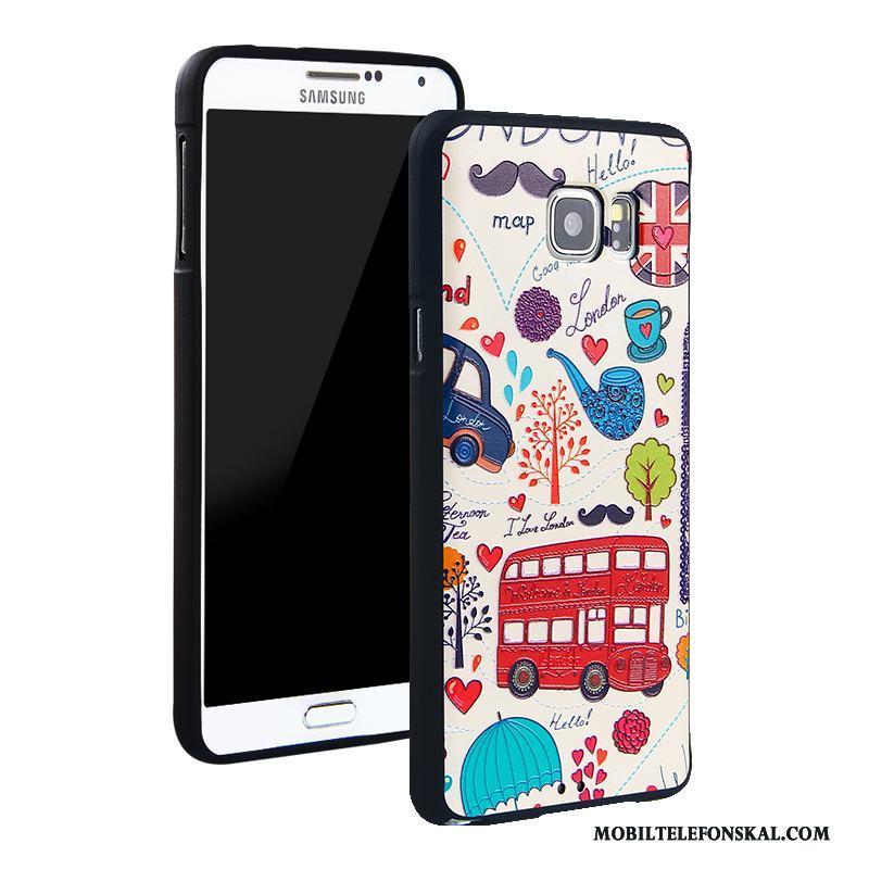 Samsung Galaxy Note 5 Skal Silikon Vit Fodral Stjärna Slim Mjuk Ny