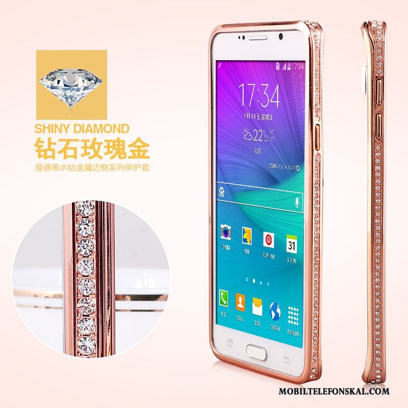 Samsung Galaxy Note 5 Skal Stjärna Telefon Fodral Fallskydd Silver Strass