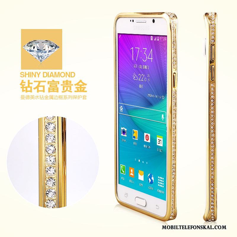 Samsung Galaxy Note 5 Skal Stjärna Telefon Fodral Fallskydd Silver Strass