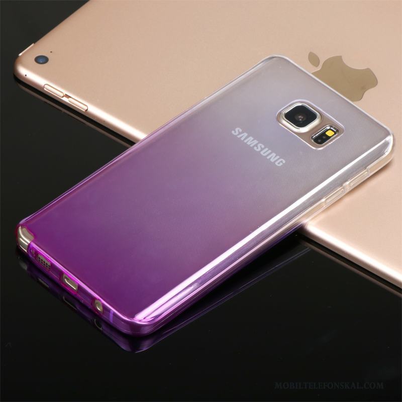 Samsung Galaxy Note 5 Skal Telefon Röd Stjärna Lätt Och Tunt Transparent Silikon Fodral