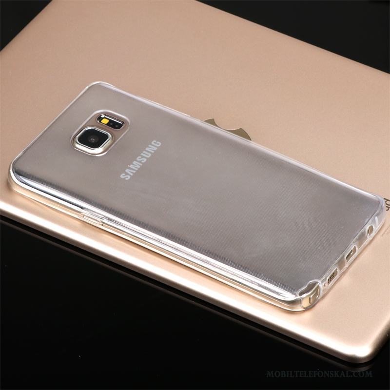 Samsung Galaxy Note 5 Skal Telefon Transparent Personlighet Purpur Stjärna Fodral Slim