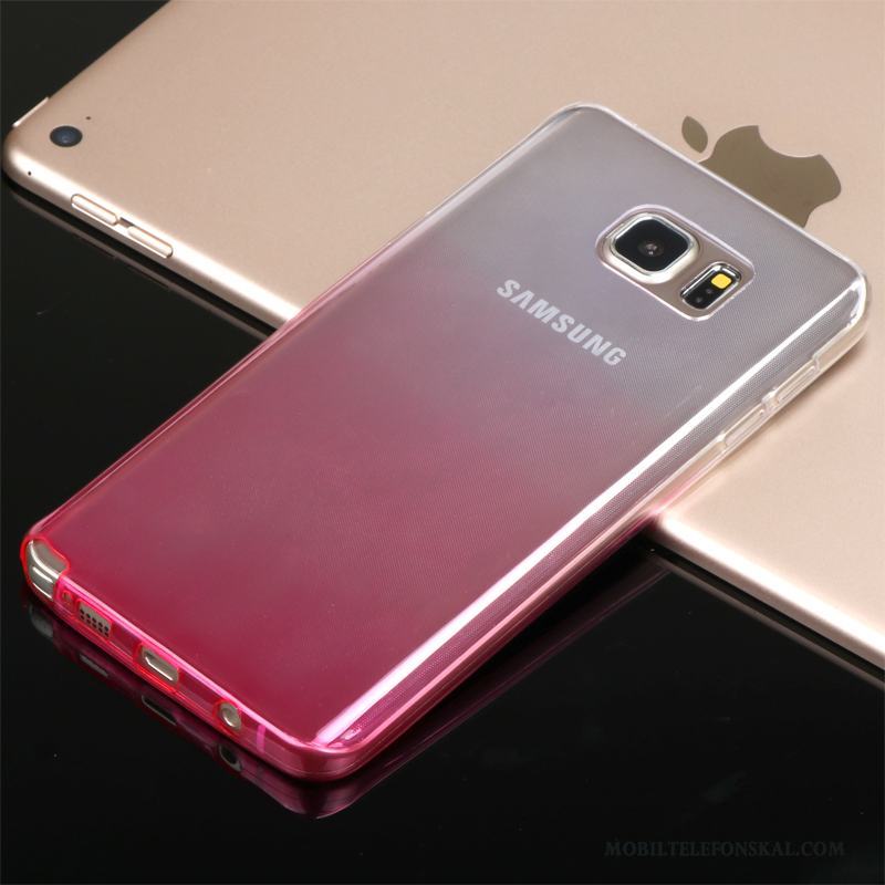 Samsung Galaxy Note 5 Skal Telefon Transparent Personlighet Purpur Stjärna Fodral Slim