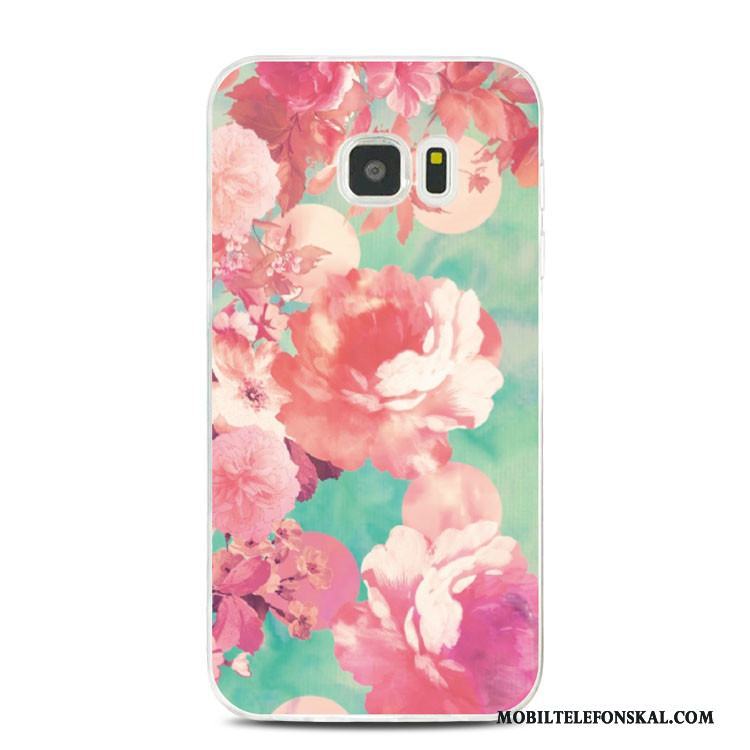 Samsung Galaxy Note 5 Stjärna Skal Telefon Blommor Kyla All Inclusive Mjuk Rosa