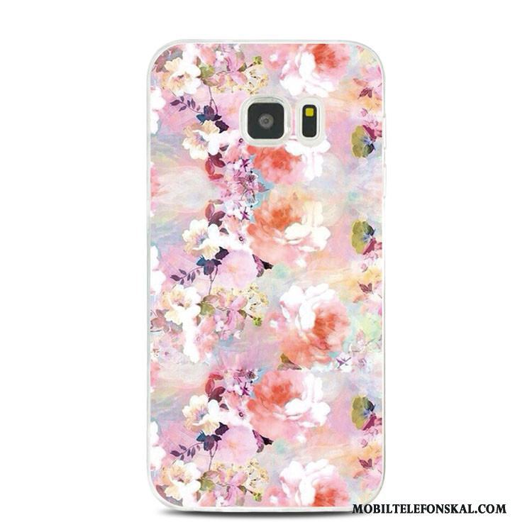 Samsung Galaxy Note 5 Stjärna Skal Telefon Blommor Kyla All Inclusive Mjuk Rosa