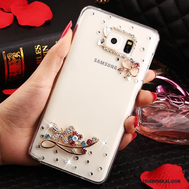 Samsung Galaxy Note 5 Transparent Stjärna Skydd Fallskydd Strass Fodral Skal Telefon