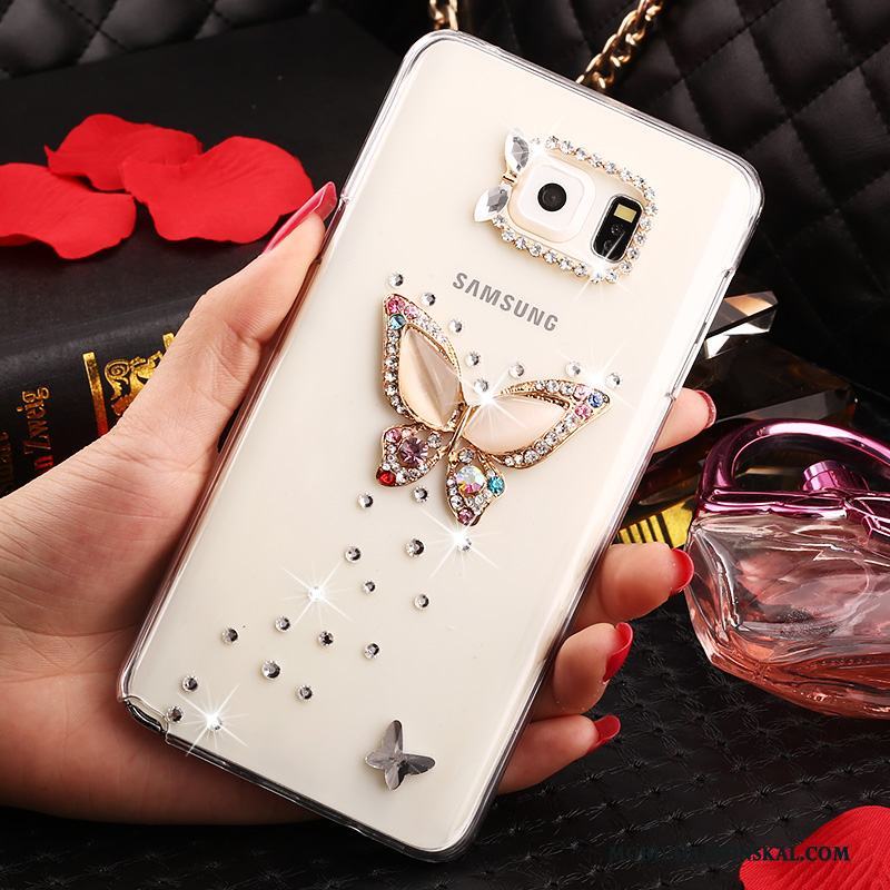 Samsung Galaxy Note 5 Transparent Stjärna Skydd Fallskydd Strass Fodral Skal Telefon