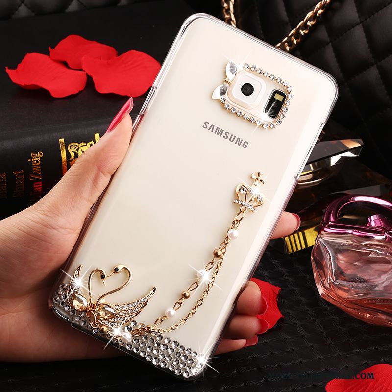 Samsung Galaxy Note 5 Transparent Stjärna Skydd Fallskydd Strass Fodral Skal Telefon