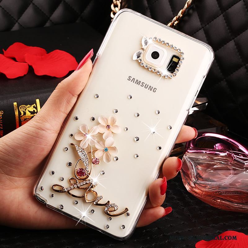 Samsung Galaxy Note 5 Transparent Stjärna Skydd Fallskydd Strass Fodral Skal Telefon