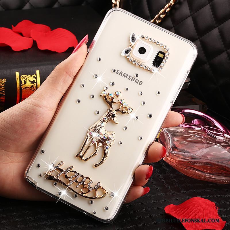 Samsung Galaxy Note 5 Transparent Stjärna Skydd Fallskydd Strass Fodral Skal Telefon