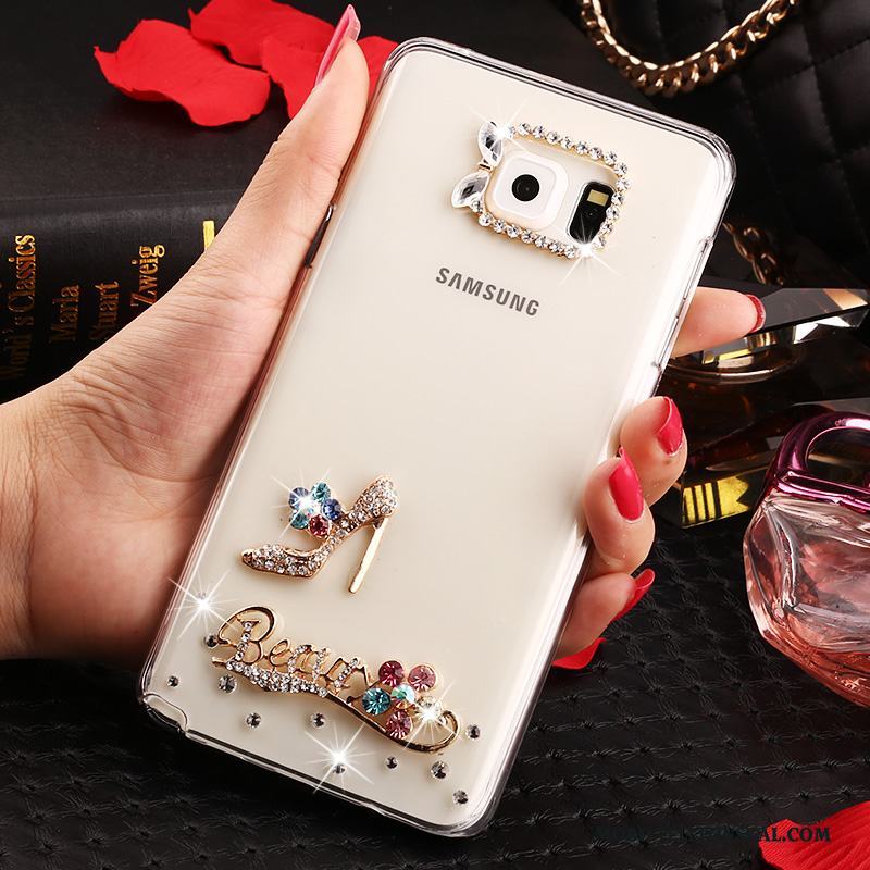 Samsung Galaxy Note 5 Transparent Stjärna Skydd Fallskydd Strass Fodral Skal Telefon