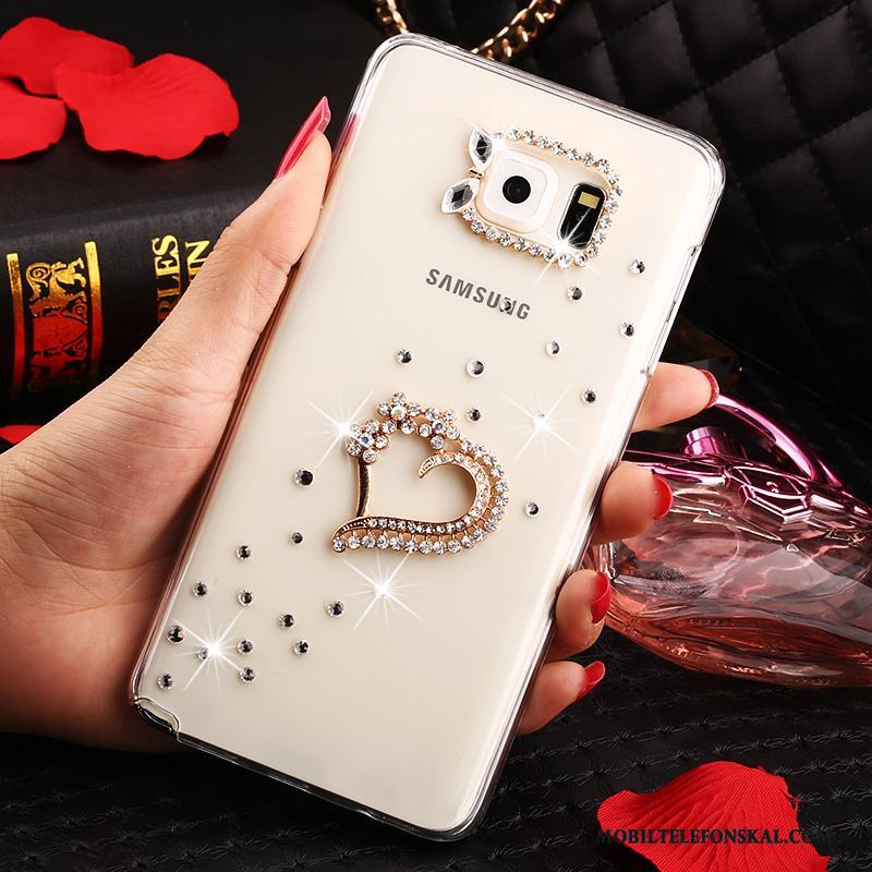 Samsung Galaxy Note 5 Transparent Stjärna Skydd Fallskydd Strass Fodral Skal Telefon