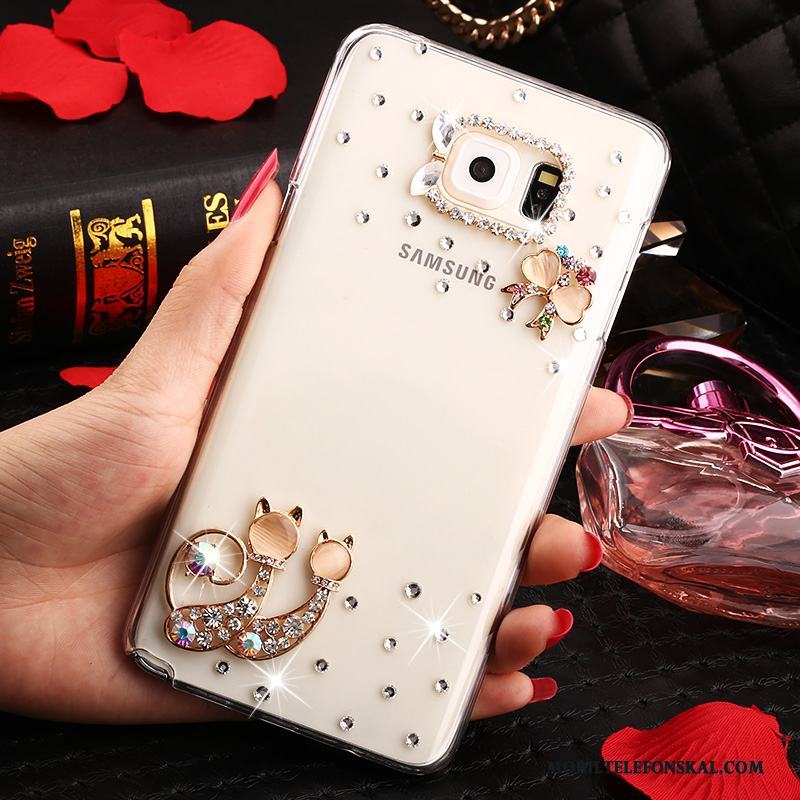 Samsung Galaxy Note 5 Transparent Stjärna Skydd Fallskydd Strass Fodral Skal Telefon