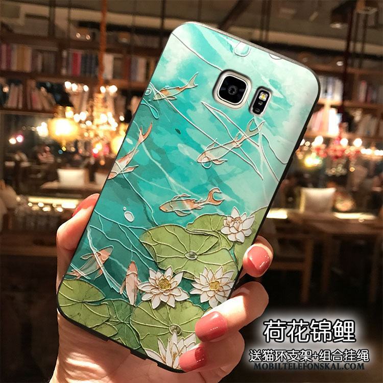 Samsung Galaxy Note 5 Trend Rosa Vind Fodral Silikon Hängsmycken Skal Telefon