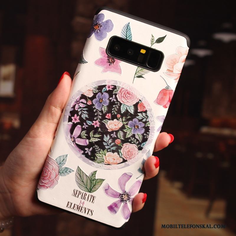 Samsung Galaxy Note 8 All Inclusive Silikon Fodral Rosa Tecknat Kreativa Skal Telefon