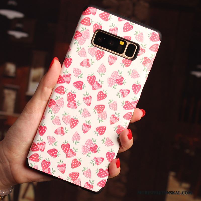 Samsung Galaxy Note 8 All Inclusive Silikon Fodral Rosa Tecknat Kreativa Skal Telefon