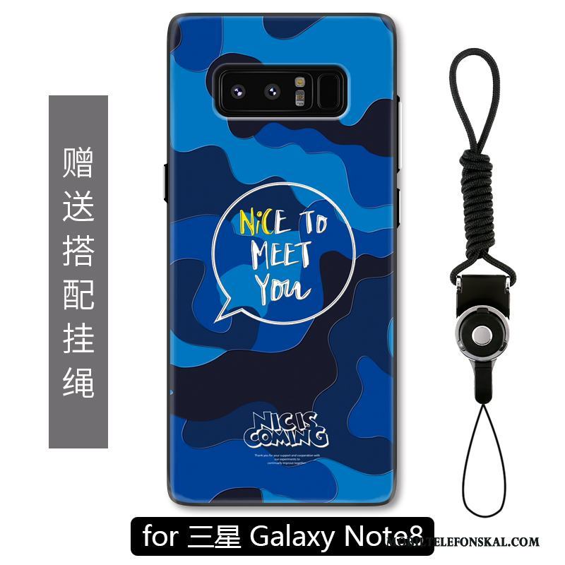 Samsung Galaxy Note 8 Fallskydd Fodral Nubuck Stjärna Kreativa Skal Telefon Grön