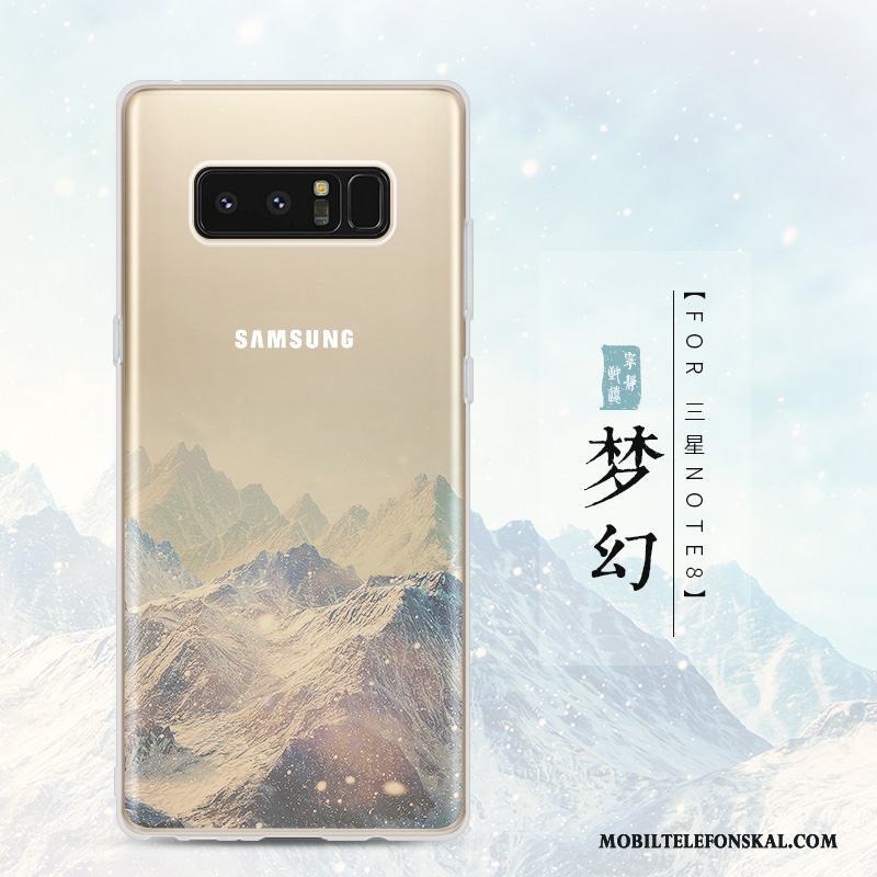 Samsung Galaxy Note 8 Fallskydd Skal Telefon Landskap Kreativa Mjuk Stjärna Silikon