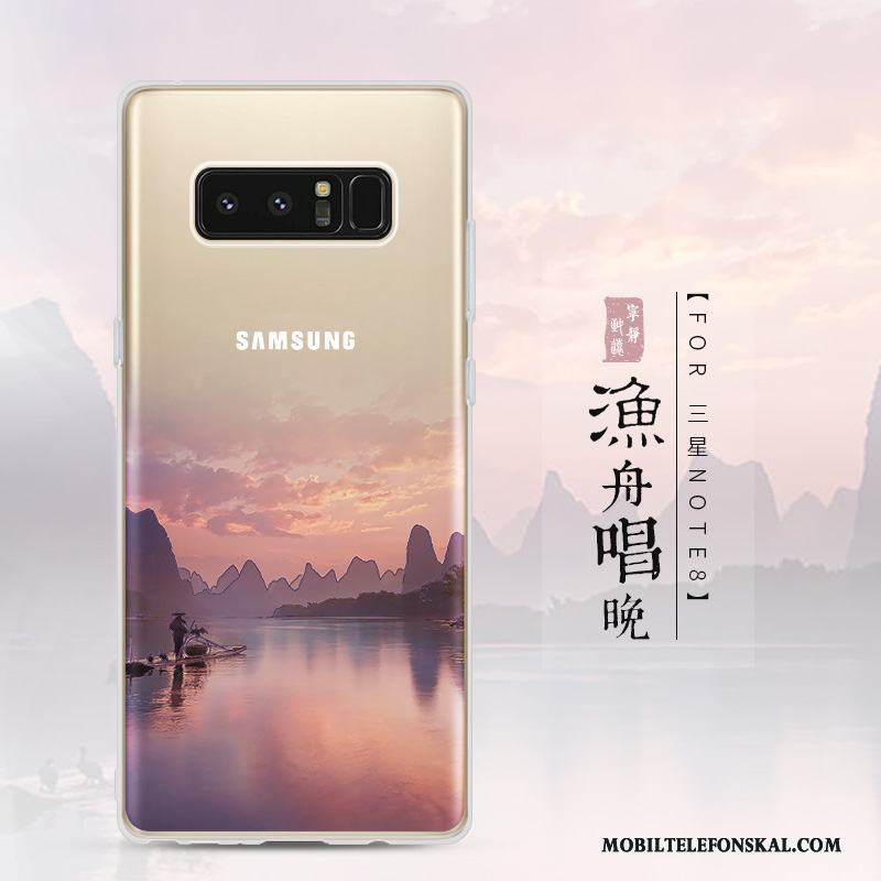 Samsung Galaxy Note 8 Fallskydd Skal Telefon Landskap Kreativa Mjuk Stjärna Silikon