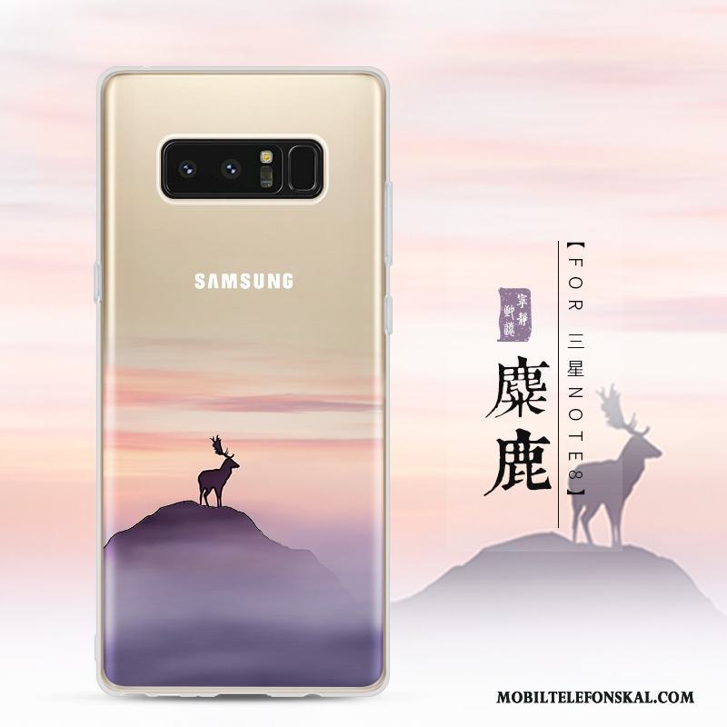 Samsung Galaxy Note 8 Fallskydd Skal Telefon Landskap Kreativa Mjuk Stjärna Silikon