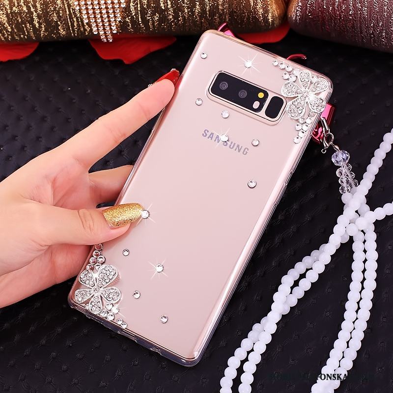 Samsung Galaxy Note 8 Fodral Skydd Ring Rosa Fallskydd Skal Telefon All Inclusive