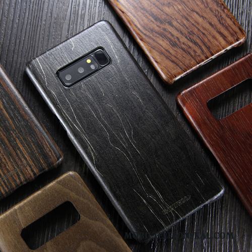 Samsung Galaxy Note 8 Fodral Stjärna Trend Varumärke Massivt Trä Skal Telefon Wood Slim