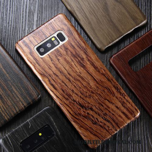 Samsung Galaxy Note 8 Fodral Stjärna Trend Varumärke Massivt Trä Skal Telefon Wood Slim