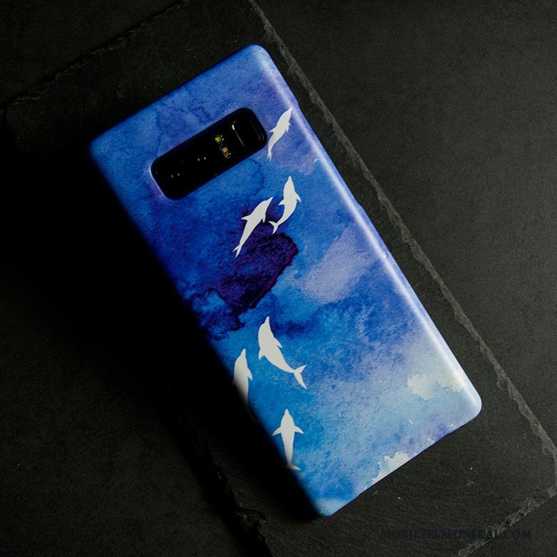 Samsung Galaxy Note 8 Färg Ny Fallskydd Trend Varumärke Nubuck Fodral Skal Telefon