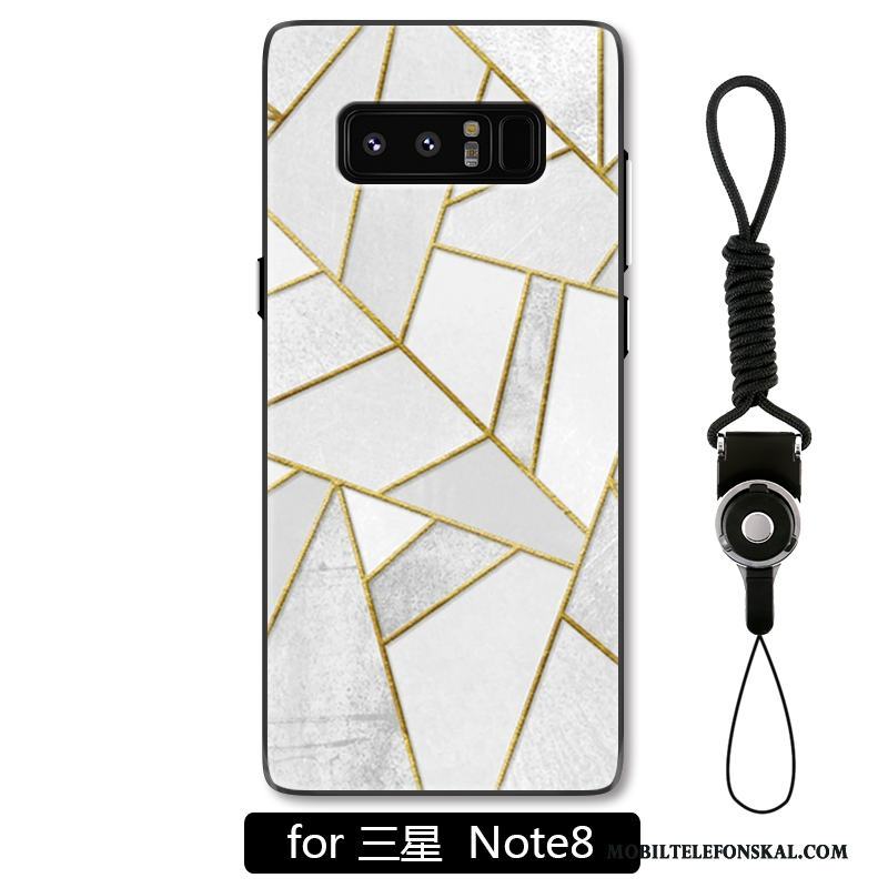 Samsung Galaxy Note 8 Geometri Hängsmycken Lättnad Fallskydd Skal Hård Personlighet