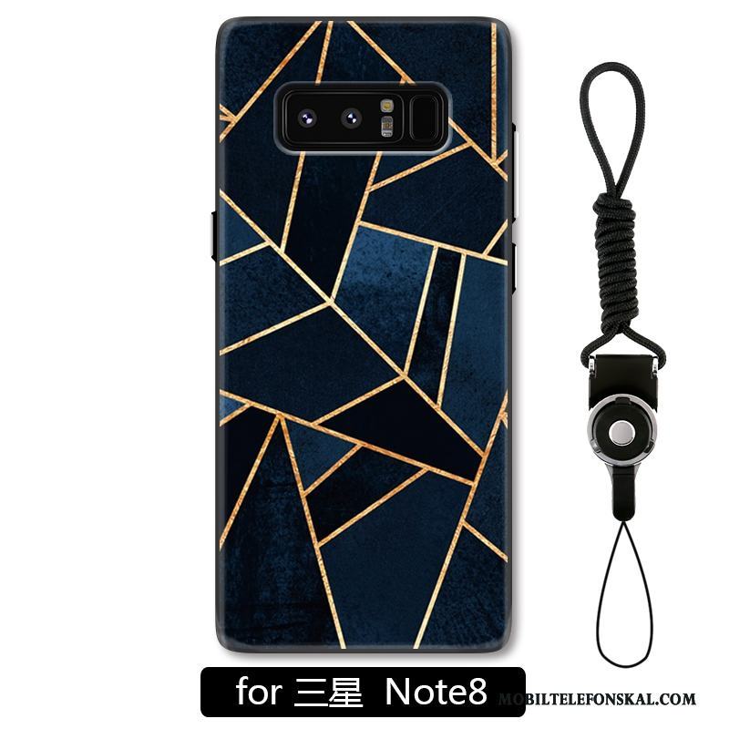 Samsung Galaxy Note 8 Geometri Hängsmycken Lättnad Fallskydd Skal Hård Personlighet