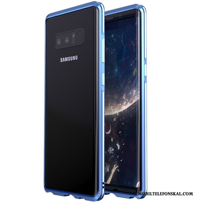 Samsung Galaxy Note 8 Metall Purpur Kreativa Bicolor Skal Telefon Skydd Trend