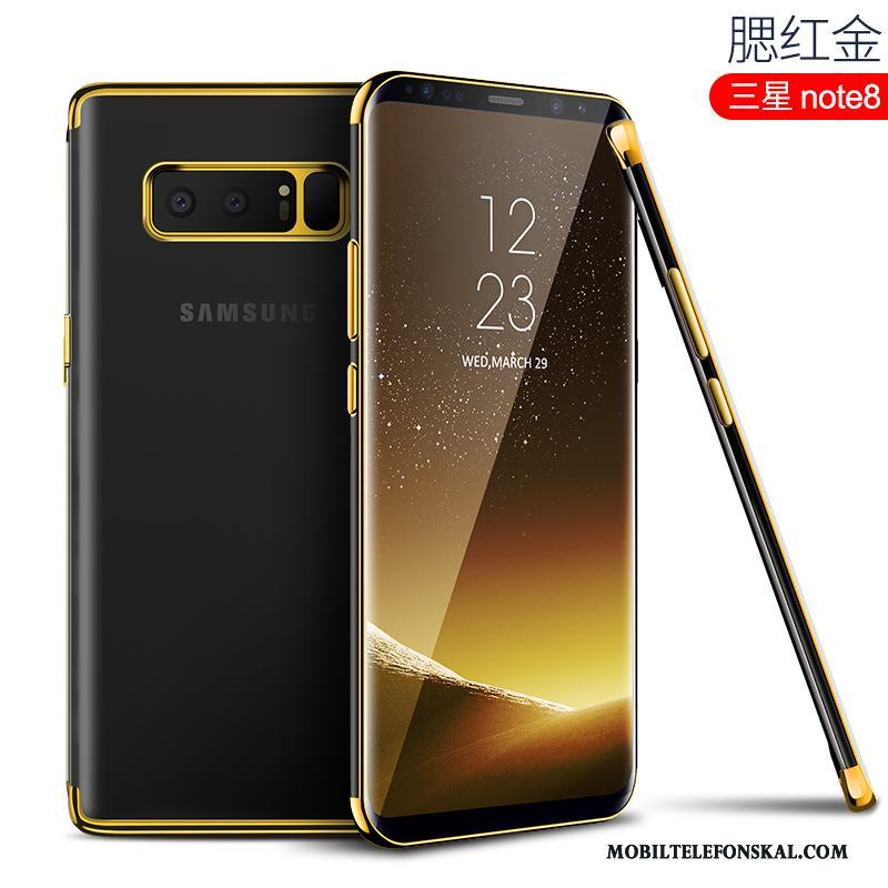 Samsung Galaxy Note 8 Mjuk Silikon Röd All Inclusive Transparent Skal Telefon Kreativa