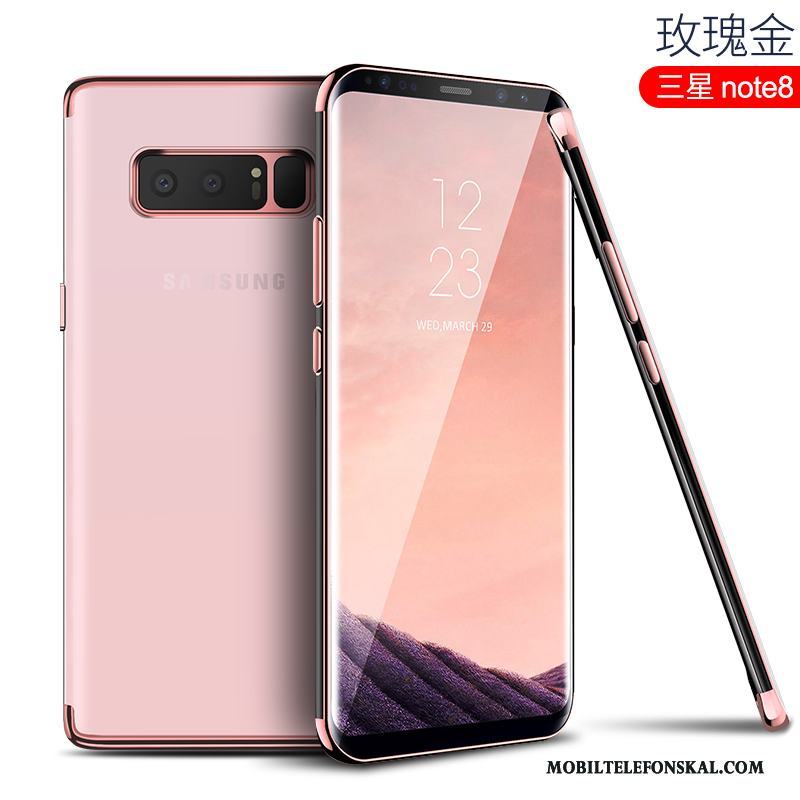 Samsung Galaxy Note 8 Mjuk Silikon Röd All Inclusive Transparent Skal Telefon Kreativa