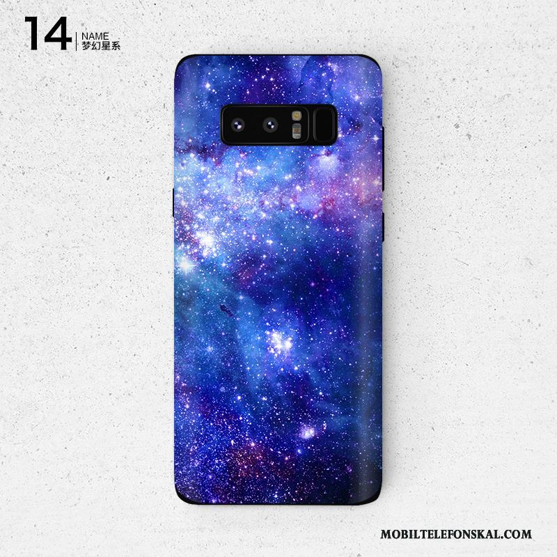 Samsung Galaxy Note 8 Purpur Personlighet Färg Skärmskydd Film Stjärna Mobil Telefon Skal