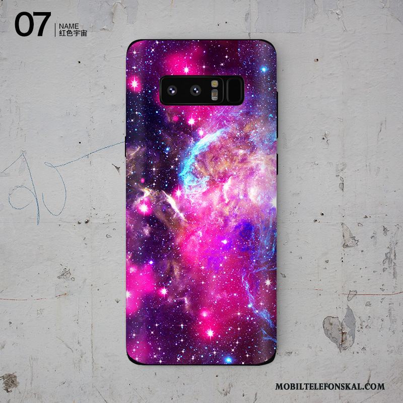 Samsung Galaxy Note 8 Purpur Personlighet Färg Skärmskydd Film Stjärna Mobil Telefon Skal