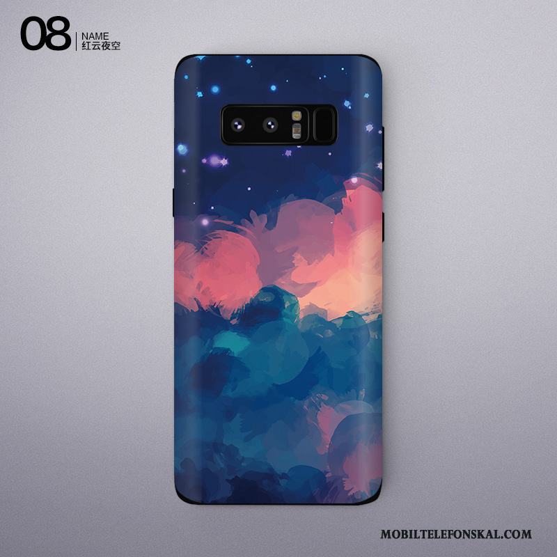 Samsung Galaxy Note 8 Purpur Personlighet Färg Skärmskydd Film Stjärna Mobil Telefon Skal