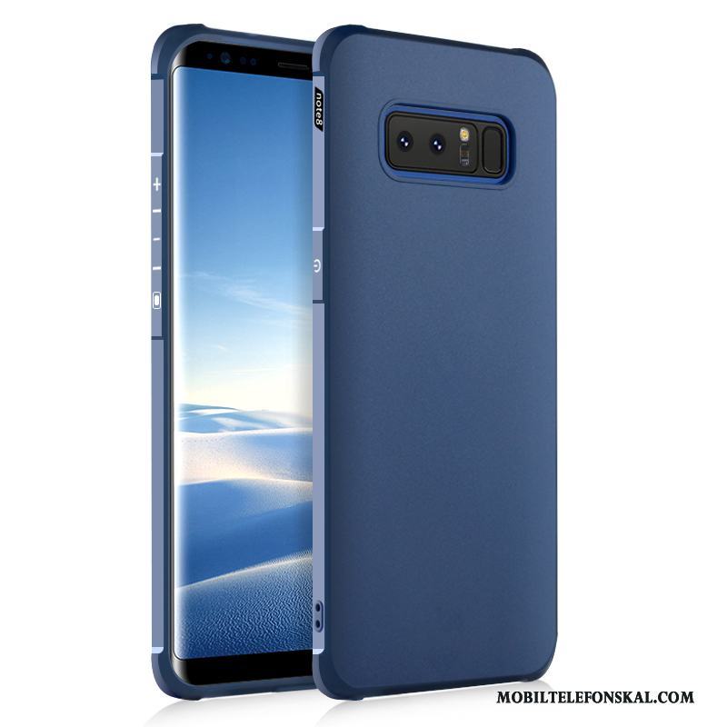 Samsung Galaxy Note 8 Skal Mjuk All Inclusive Stjärna Fallskydd Svart Fodral Silikon