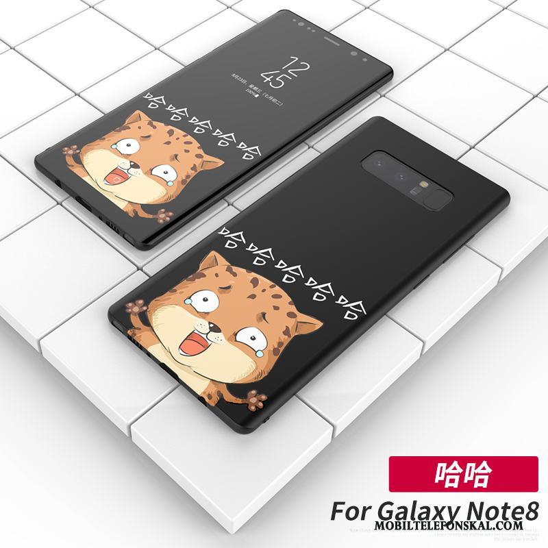 Samsung Galaxy Note 8 Skal Ny Stjärna Skydd Fodral Kreativa Svart Silikon