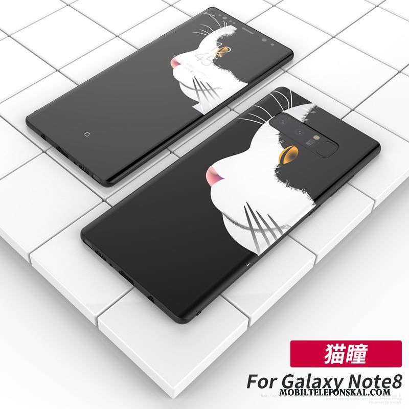 Samsung Galaxy Note 8 Skal Ny Stjärna Skydd Fodral Kreativa Svart Silikon