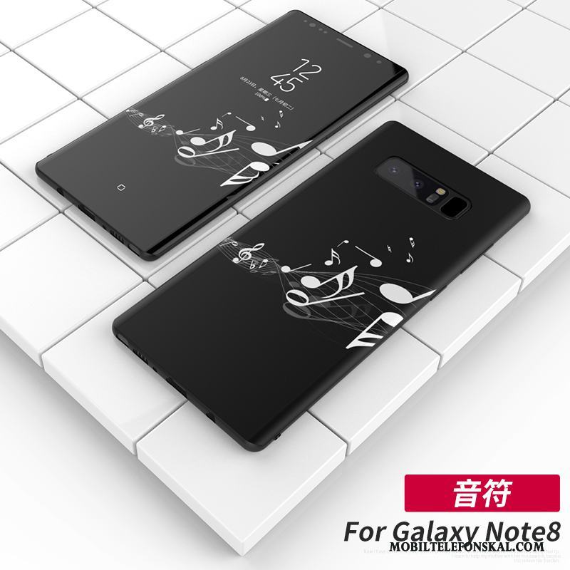 Samsung Galaxy Note 8 Skal Ny Stjärna Skydd Fodral Kreativa Svart Silikon