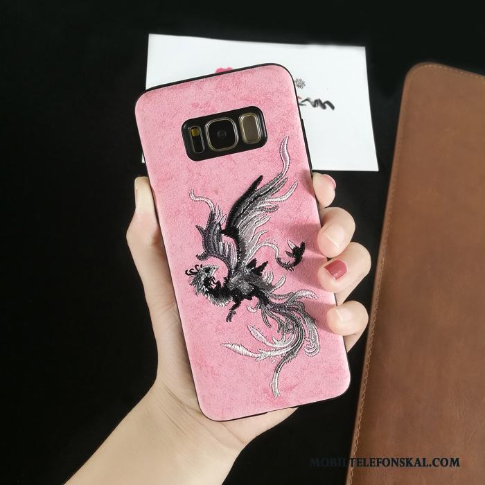 Samsung Galaxy Note 8 Skal Personlighet Lyxiga Fodral Skydd Trend Grå Broderi