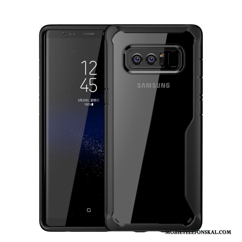 Samsung Galaxy Note 8 Stjärna Ny Skydd Skal Telefon Röd Fallskydd Silikon