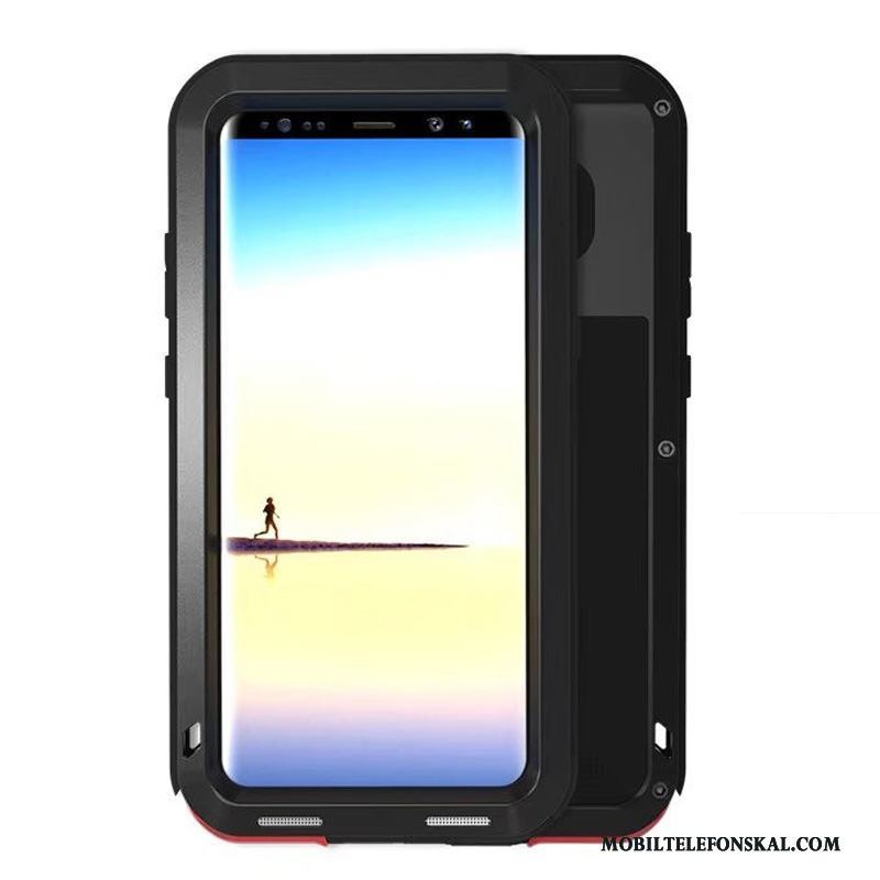 Samsung Galaxy Note 8 Tre Försvar Mobil Telefon Frame Skal Telefon Metall All Inclusive Stjärna