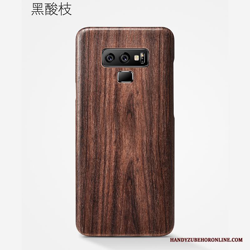 Samsung Galaxy Note 9 Kreativa Enkel Mode Wood Trend Varumärke Skal Telefon Fodral