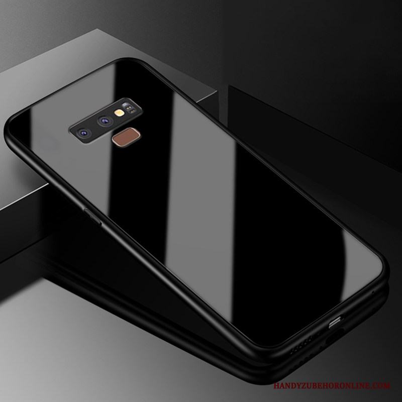 Samsung Galaxy Note 9 Skal Fallskydd Personlighet Solid Färg Enkel All Inclusive Glas Fodral