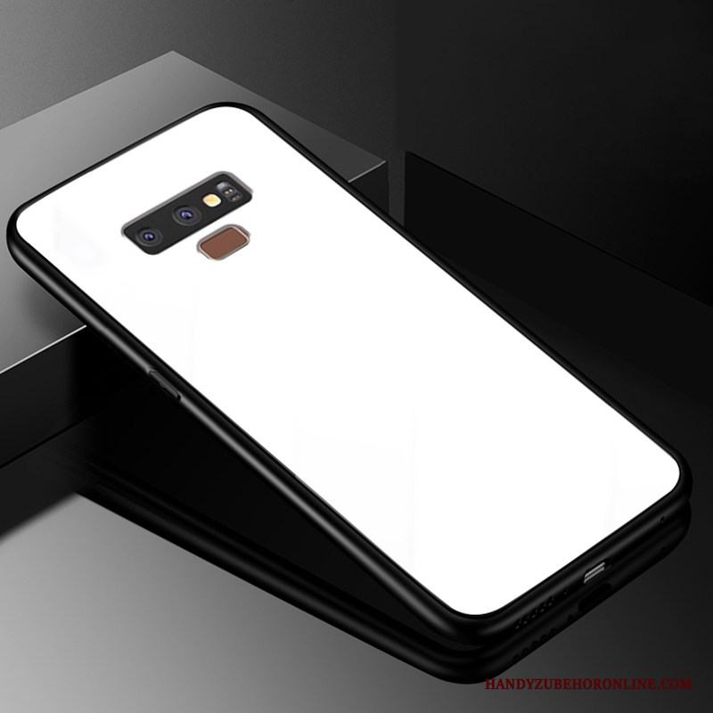 Samsung Galaxy Note 9 Skal Fallskydd Personlighet Solid Färg Enkel All Inclusive Glas Fodral